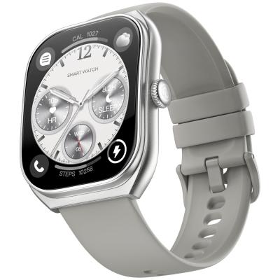 Noise Icon Arc Smartwatch, 2.01” Curved Display, 10 Days Battery, 1ATM Water Resistant, Functional Crown, 100+ Sports Modes, Health Suite, Voice Assistant & Built-in Games (Silver Grey)